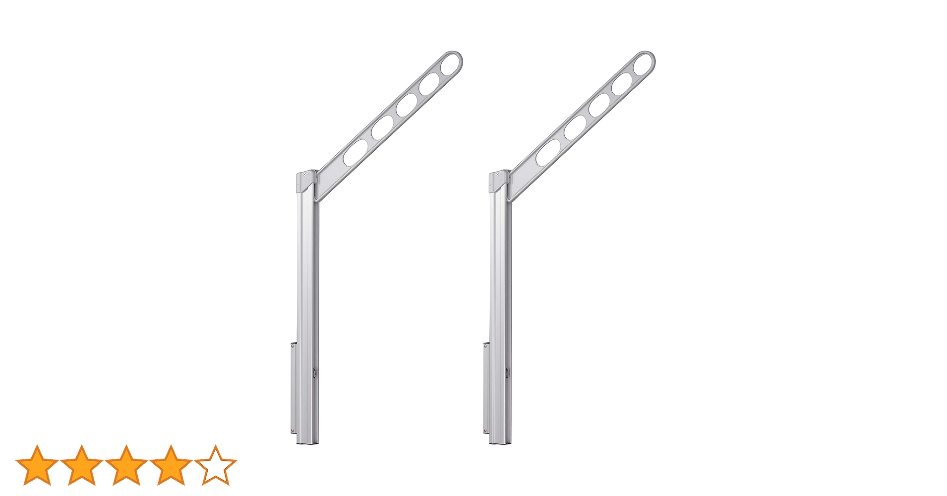 Amazon | 川口技研 腰壁用物干し ホスクリーン GP-55-S シルバー 2本1